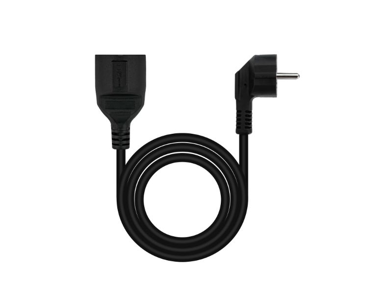 CABLE ALIMENTACION ALARGADOR SCHUKO 5 M NEGRO NANOCABLE