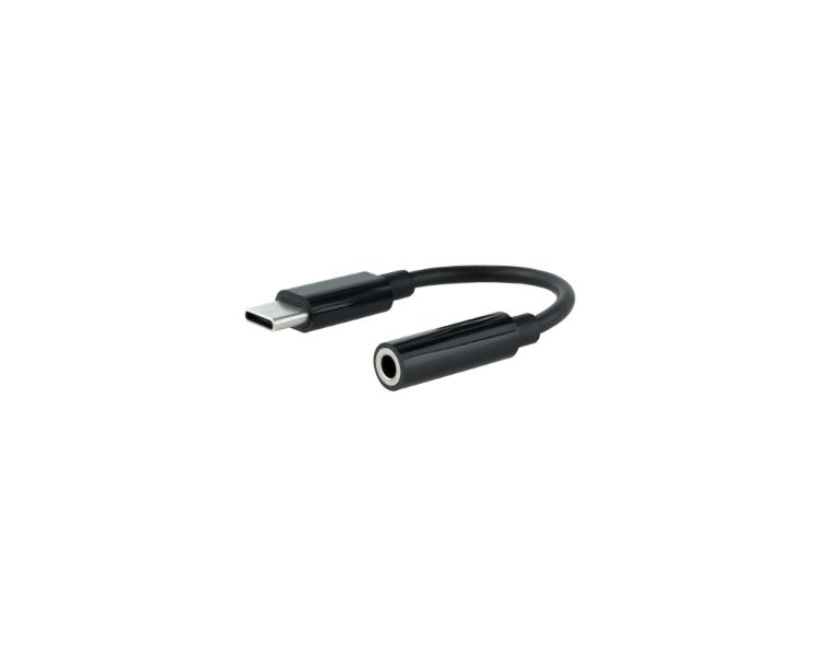CABLE ADAPTADOR AUDIO USB-C/M A JACK 3.5/H 11CM NEGRO NANOCABLE