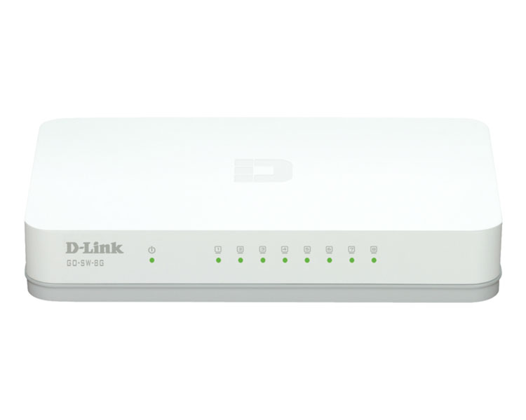 D-LINK SWITCH 8 PUERTOS 10/100/1Gbit DLINKGO