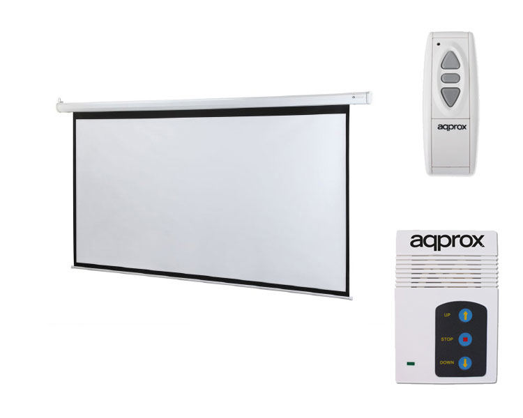 PANTALLA MURAL ELECTRICA PROYECCION 16:9 (1840 x 1040) APPROX