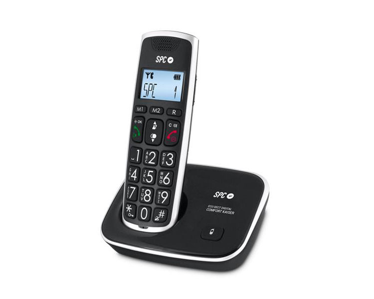 SPC TELEFONO INALAMBRICO COMFORT KAISER SENIOR BLACK