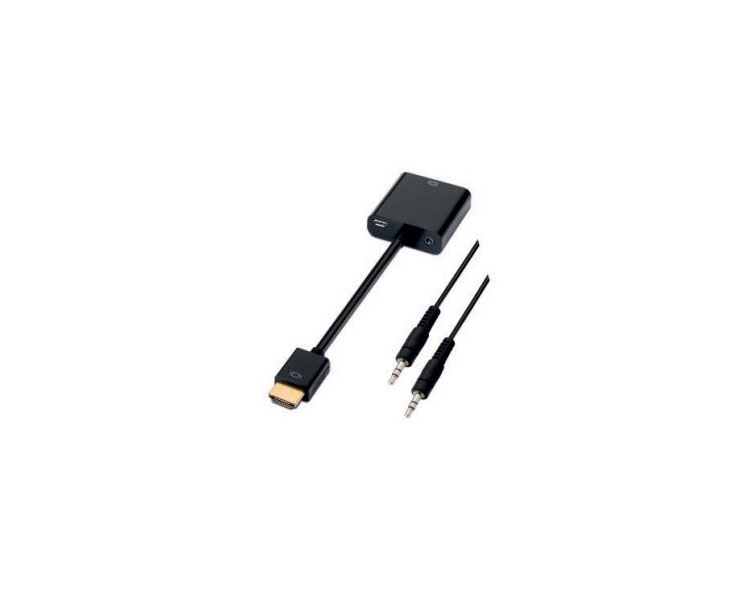 CONVERSOR HDMI A SVGA + AUDIO 10 CM NEGRO NANOCABLE