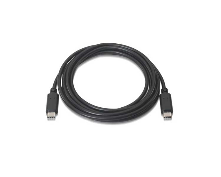CABLE USB 2.0 3A TIPO USB-C/M-USB-C/M 1 M NEGRO NANOCABLE