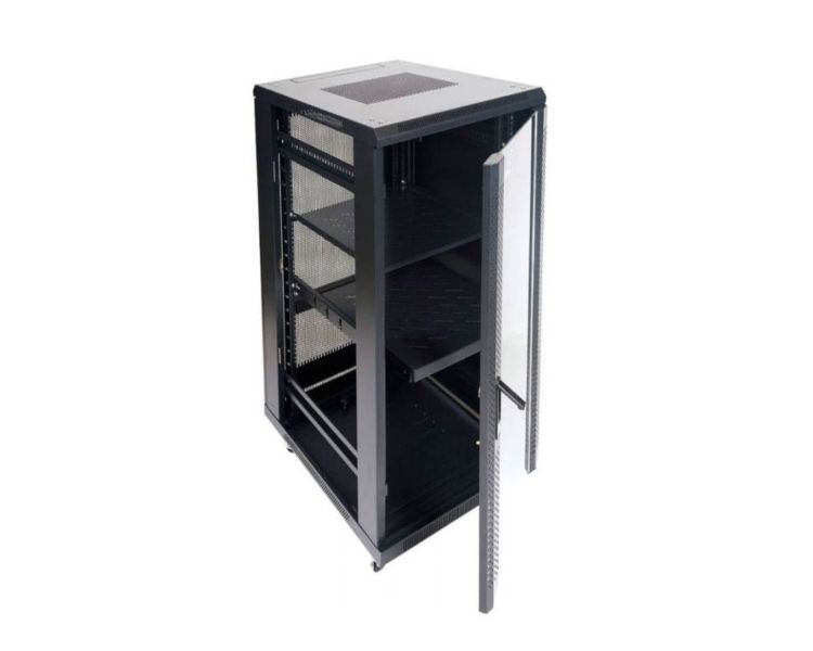 ARMARIO DE SUELO RACK 19'' 22U 600x1000 PUERTA PERFORADA