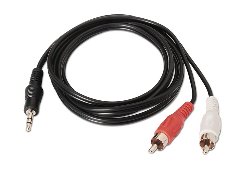 CABLE AUDIO ESTEREO JACK 3.5/ M-2xRCA/M 3M NANOCABLE