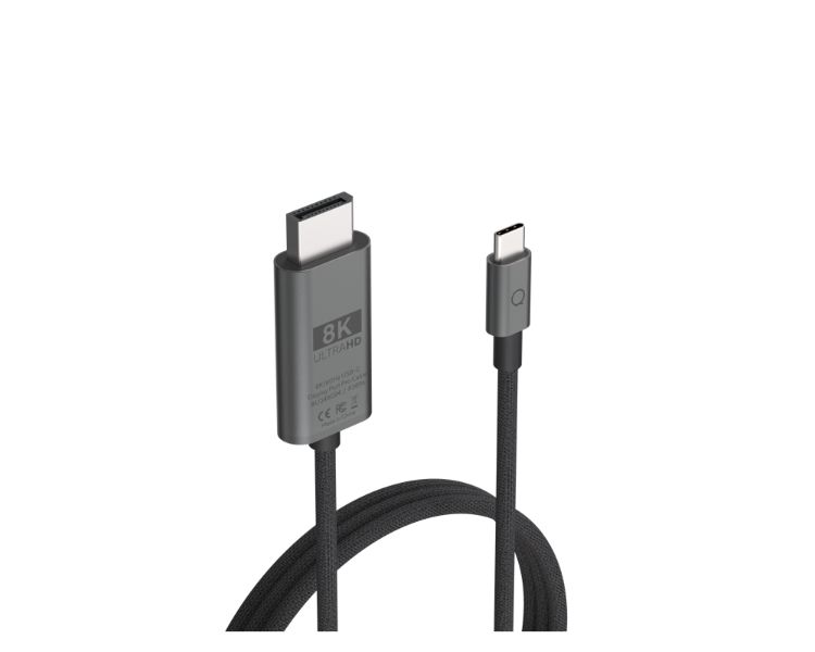 CABLE USB-C A DISPLAYPORT PRO NEGRO 2M LINQ