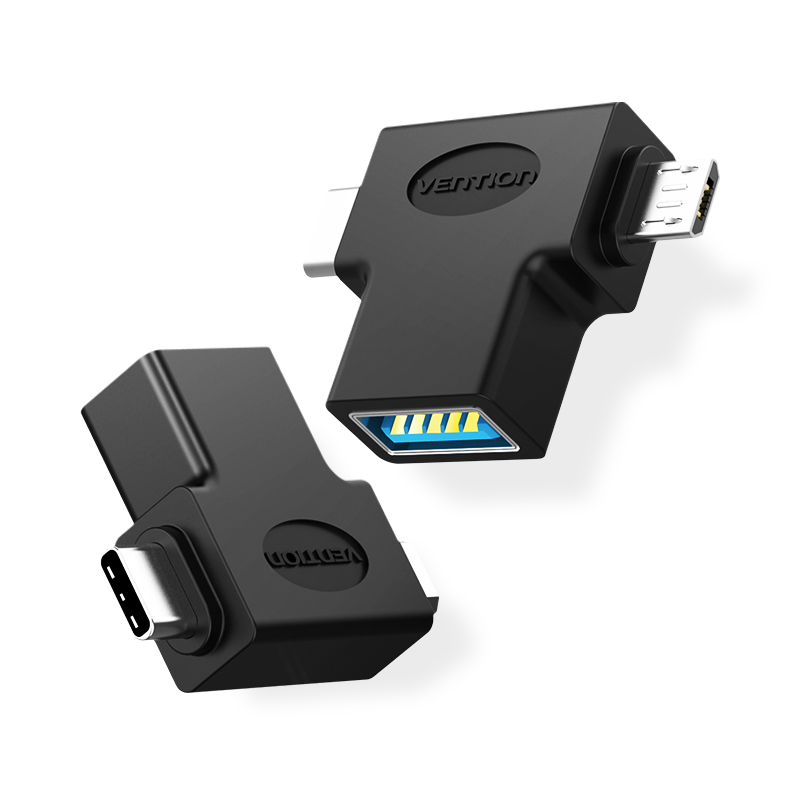 ADAPTADOR 3.0 USB-C/M A MICRO USB-A/M NEGRO VENTION