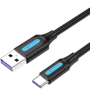CABLE USB-A A USB-C M-M 3 M NEGRO VENTION
