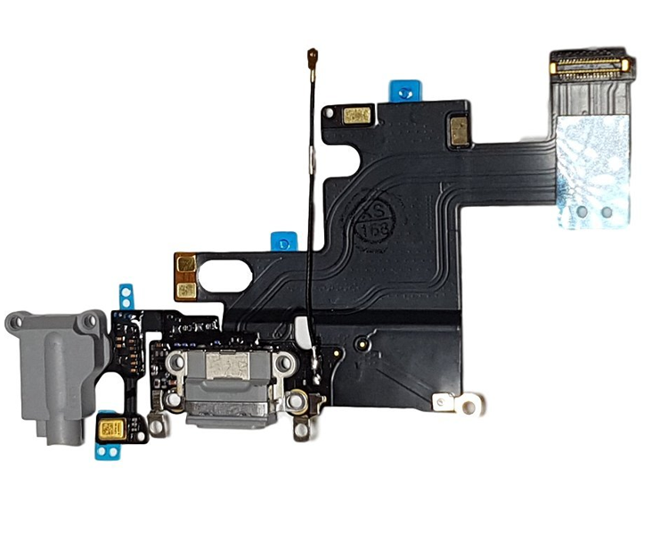REPUESTO FLEX CONECTOR DE CARGA SPACE GREY IPHONE 6