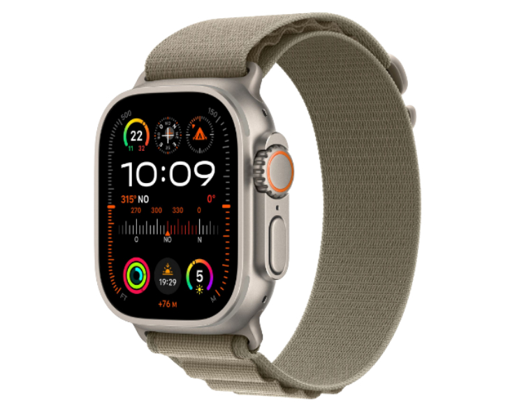 APPLE WATCH ULTRA 2 CAJA TITANIO GPS+CELL 49mm CORREA LOOP OLIVE ALPINE TALLA L