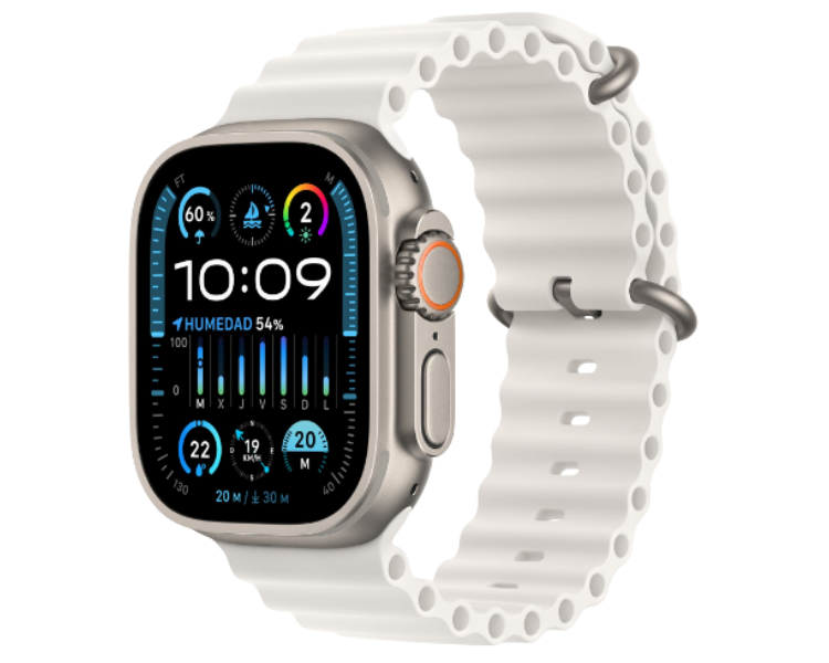 APPLE WATCH ULTRA 2 CAJA TITANIO GPS+CELL 49mm CORREA OCEAN WHITE