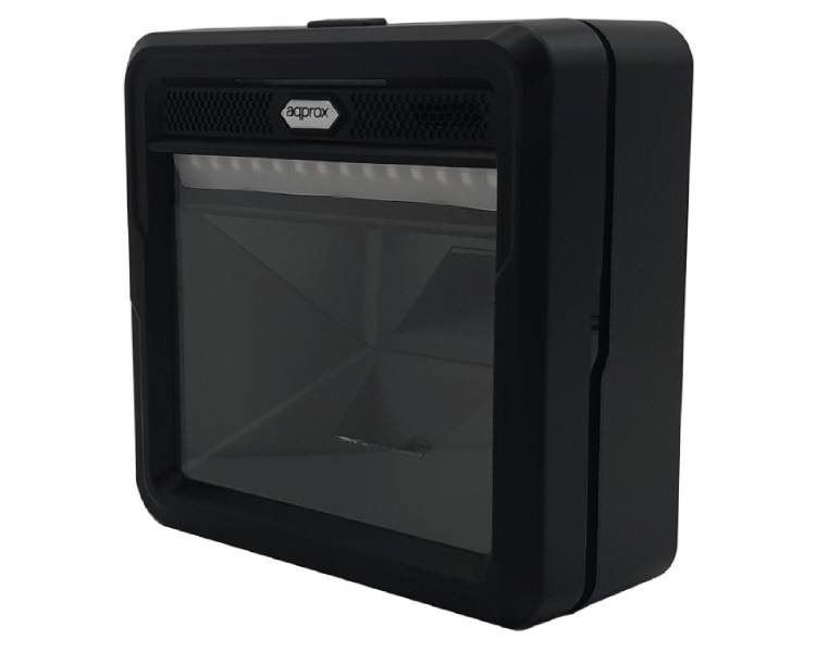 LECTOR CODIGO BARRAS SOBREMESA 1D/2D APPLS08+ NEGRO APPROX