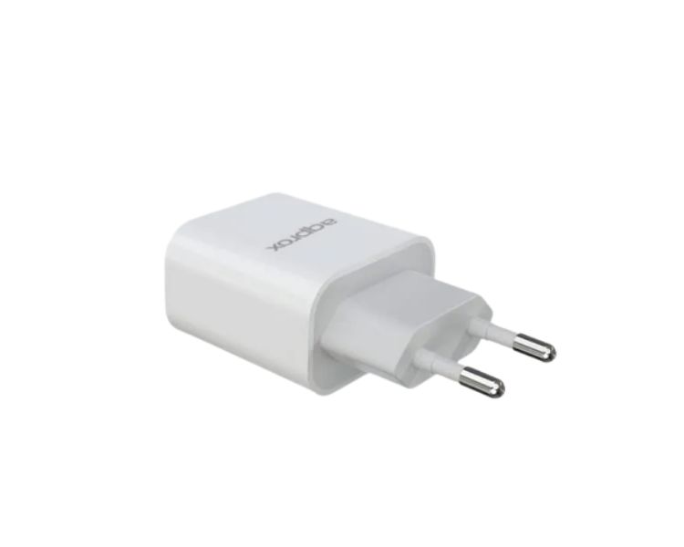 CARGADOR USB DE VIAJE/PARED 3.0 + CABLE TYPE-C 18W BLANCO APPROX