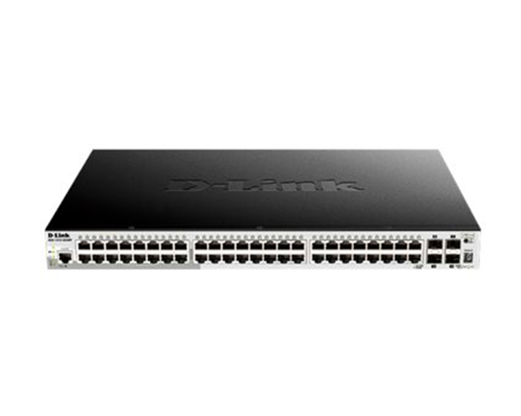 D-LINK SWITCH 48 PUERTOS 10/100/1Gbit +4 10 Gbit SFP+  PoE+