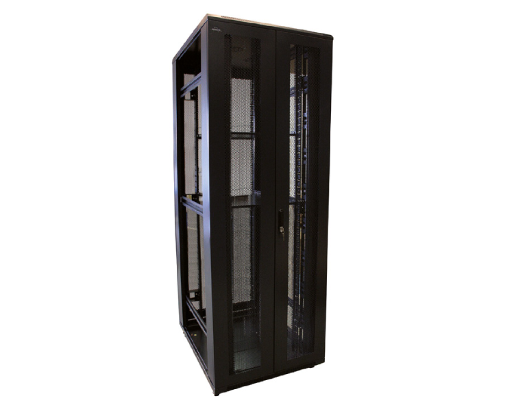 ARMARIO DE SUELO RACK 19'' 42U 800x1000 PUERTA DOBLE PERFORADA