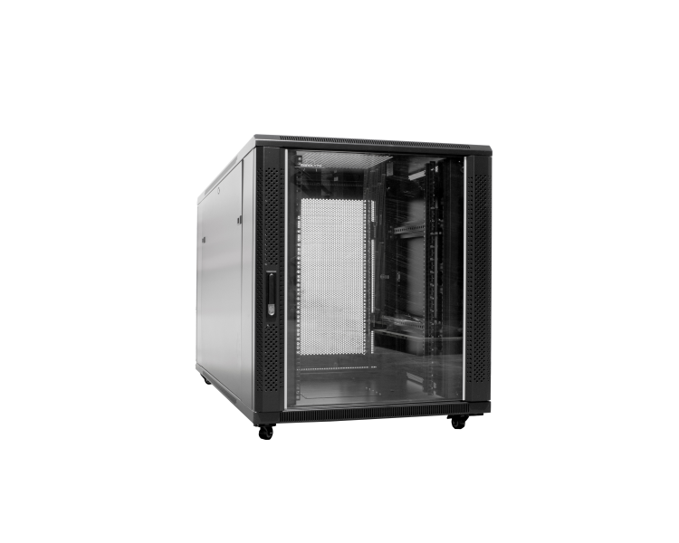 ARMARIO DE SUELO RACK 19'' 18U 600x1000 PUERTA DE CRISTAL