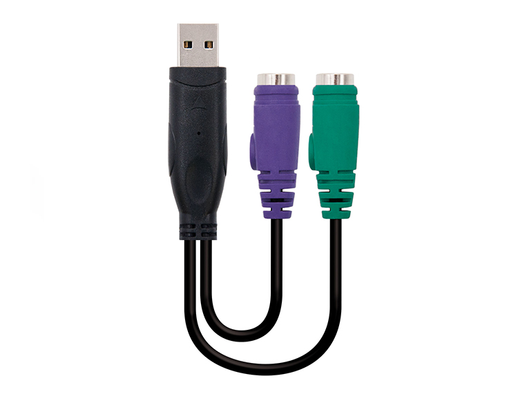 CONVERSOR PS/2 A USB 15 CM NANOCABLE
