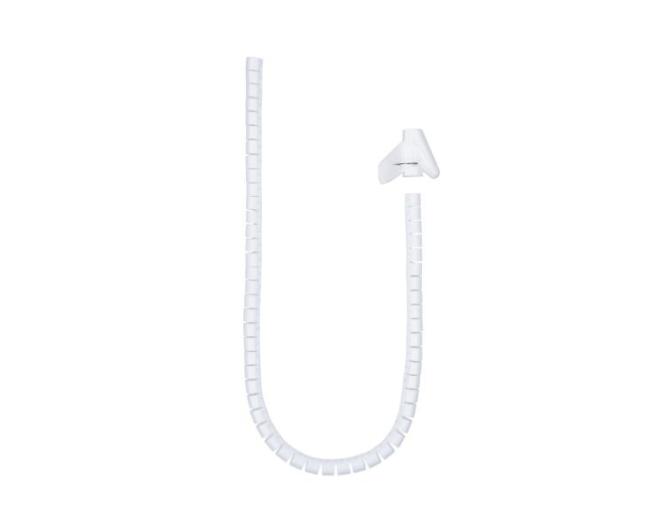 ORGANIZADOR CABLES FLEXIBLE 25MM 1 M BLANCO NANOCABLE