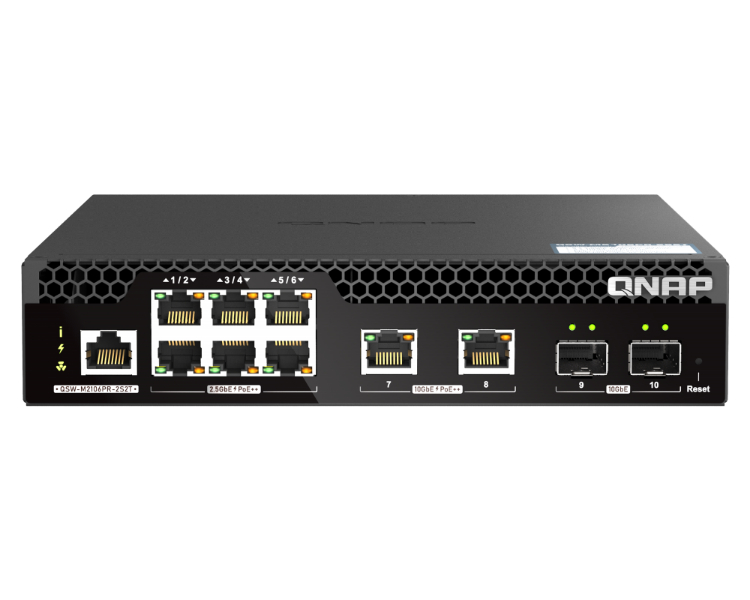 QNAP SWITCH 10 PUERTOS QSW-M2106PR-2S2T
