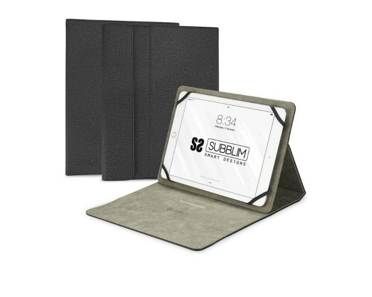 FUNDA TABLET CLEVER STAND HASTA 11'' NEGRO SUBBLIM