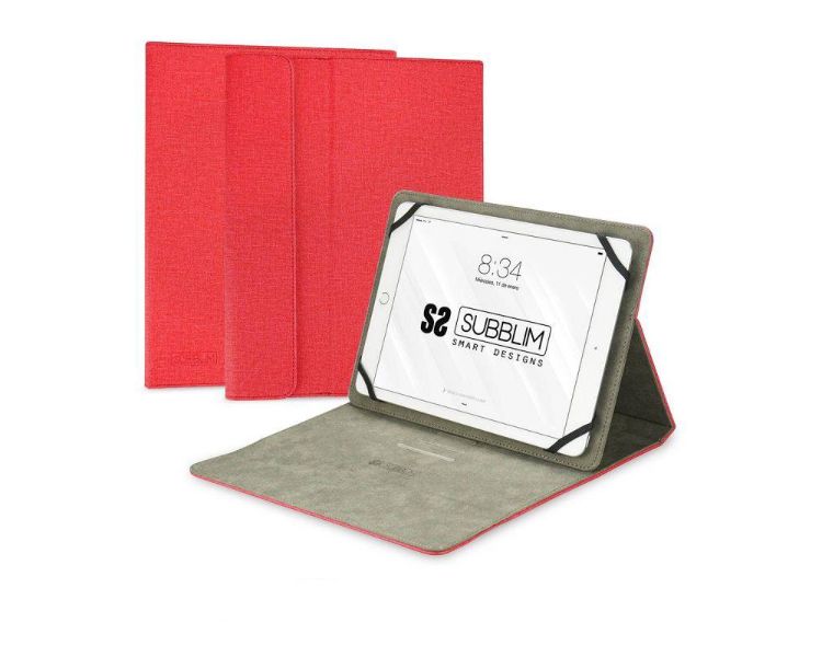 FUNDA TABLET CLEVER STAND HASTA 11'' ROJO SUBBLIM