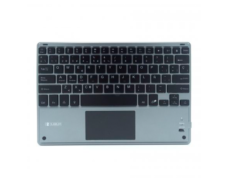 TECLADO WIRELESS SMART BACKLIT TOUCHPAD BLUETOOTH GRIS SUBBLIM