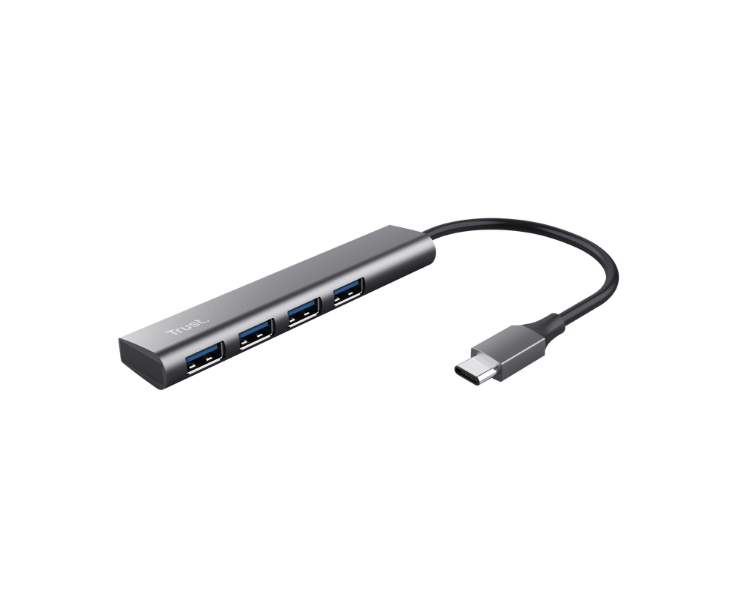 HUB HALYX ALUMINIUM USB-C Gen 1 CON 4 PUERTOS USB-A TRUST