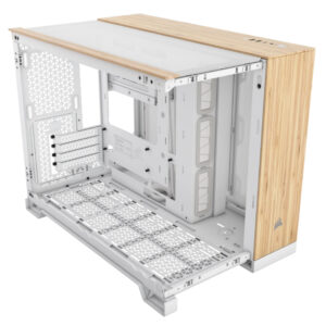 CAJA MICROATX 2500X TG WHITE/BAMBOO WOOD CORSAIR