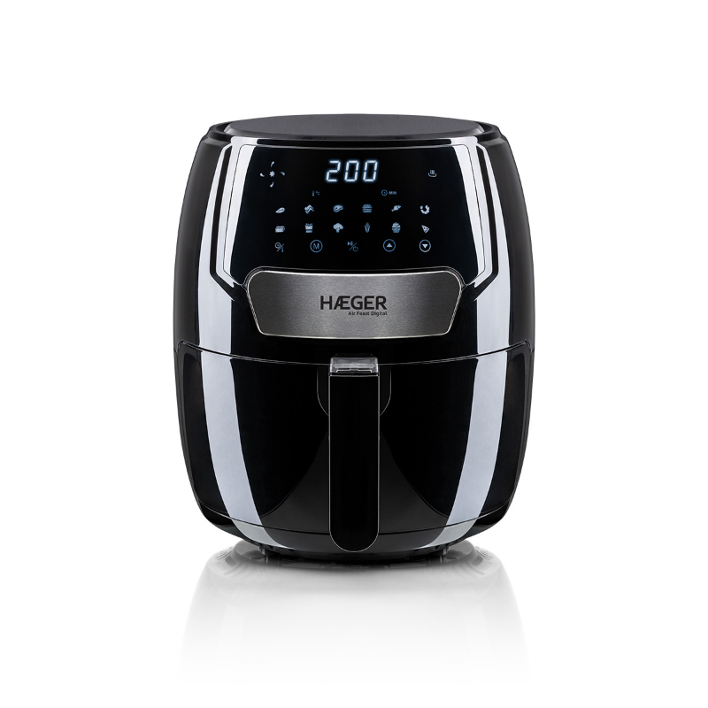 FREIDORA INTELIGENTE AIR FEAST DIGITAL 4.2L NEGRO HAEGER