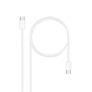CABLE USB-C A USB-C 1M BLANCO NANOCABLE