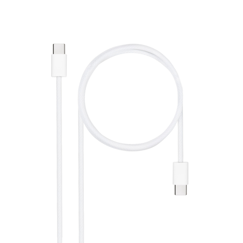CABLE USB-C A USB-C 2M BLANCO NANOCABLE