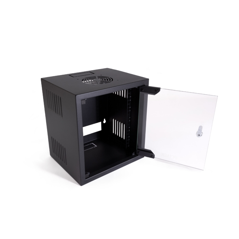 ARMARIO MURAL RACK 10'' 6U 310x260x340 PUERTA DE CRISTAL PC RACK