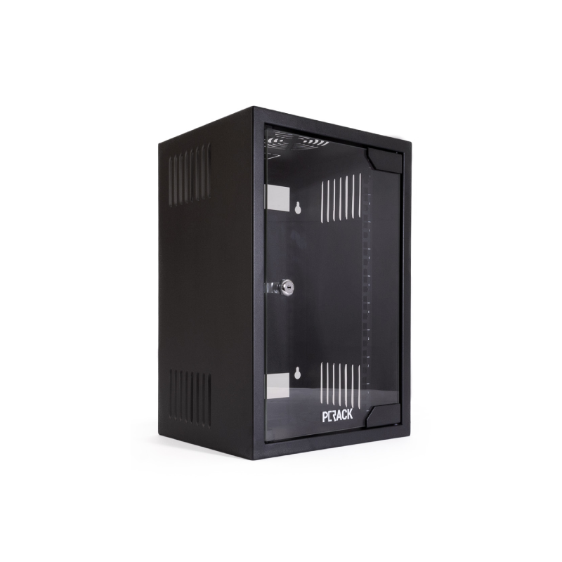 ARMARIO MURAL RACK 10'' 9U 310x260x470 PUERTA DE CRISTAL PC RACK