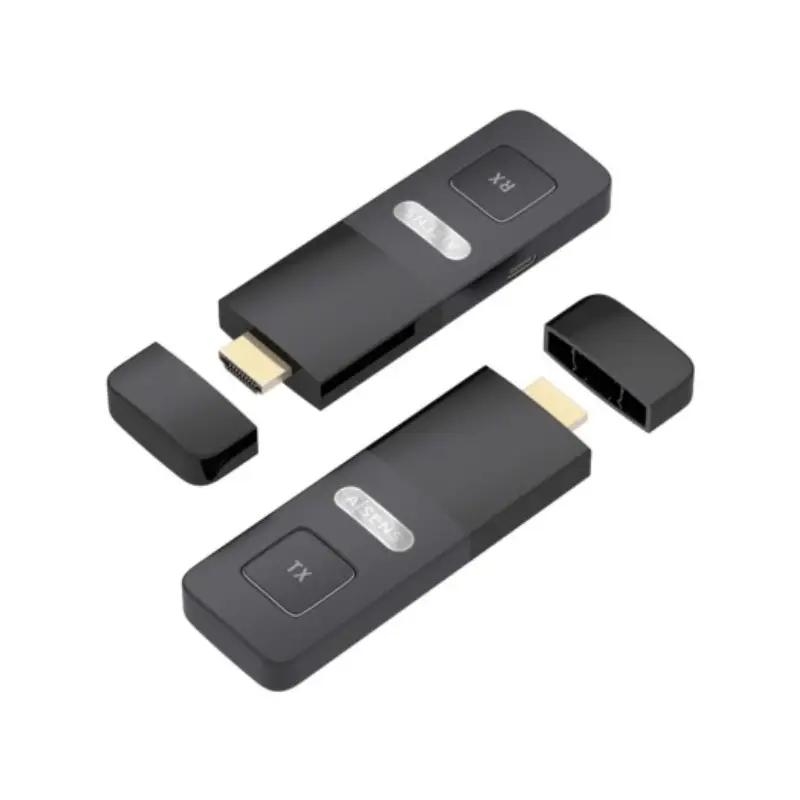 ADAPTADOR VIDEO HDMI INALAMBRICO 1080P 30M NEGRO AISENS ASWL-H2K30M001-BK