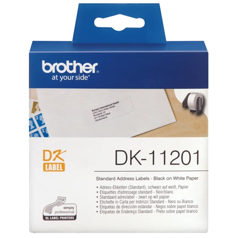 ETIQUETA ENVIO BROTHER 29 X 90 MM DK11201 (400 ETIQ)