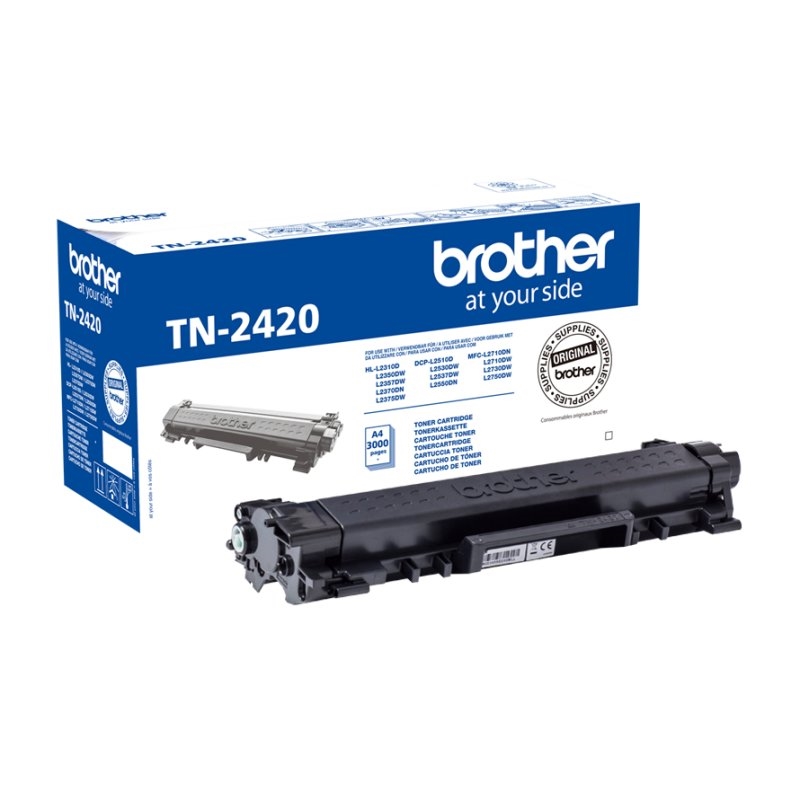 TONER BROTHER TN2420 2350/2370/2375/2510/2530/2550/2710/2730 ORI NEGRA