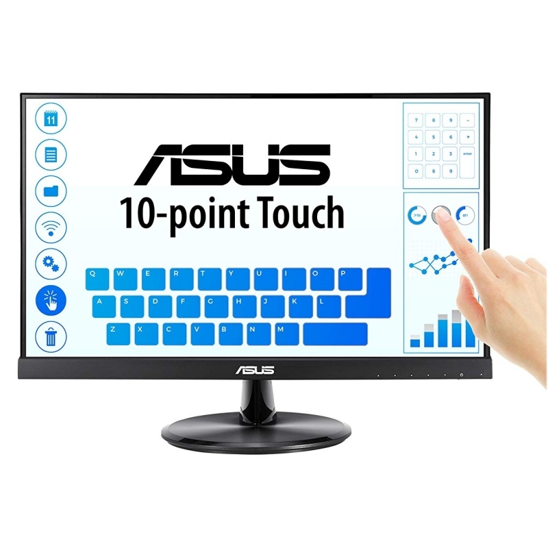 MONITOR 22" TACTIL HDMI VGA ASUS VT229H FHD 5MS ALTAVOCES, Touch TACTIL 10 PUNTOS