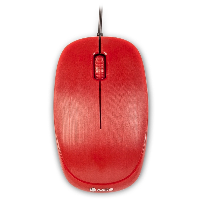 RATON  NGS USB  OPTICAL WIRED MOUSE FLAME RED
