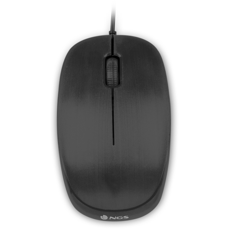 RATON  NGS USB  OPTICAL WIRED MOUSE FLAME BLACK