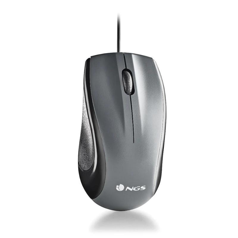 MOUSE NGS MUSK LASER CON CABLE DE 1200 DPI USB AMBIDIESTROS NEGRO
