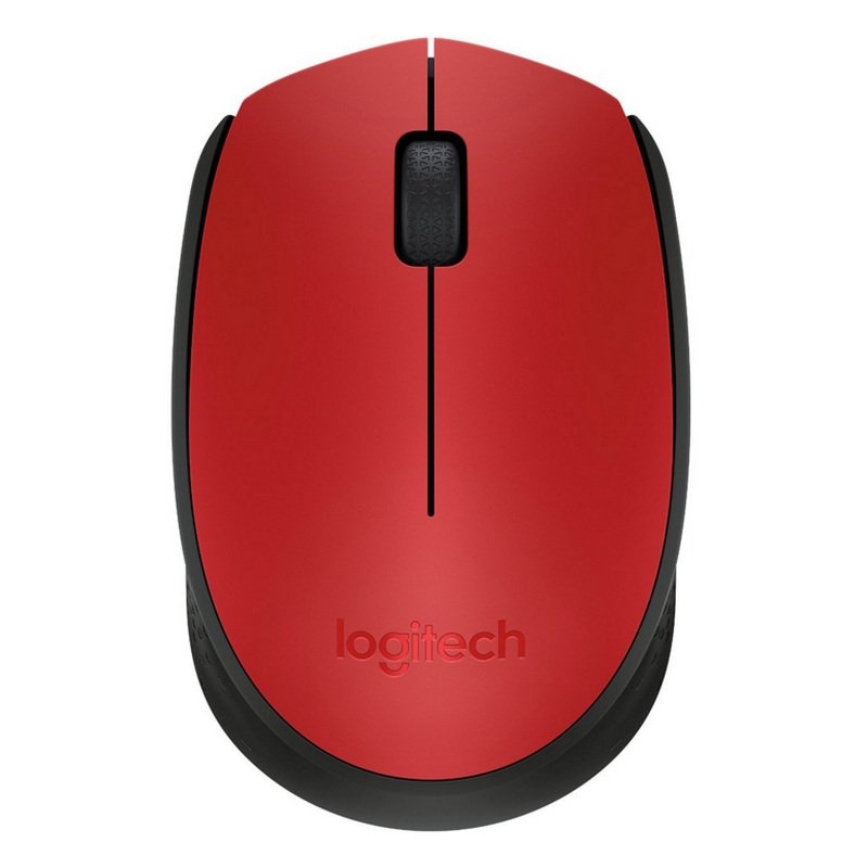 RATON LOGITECH INALAMBRICO M171 USB NEGRO-ROJO 910-004641