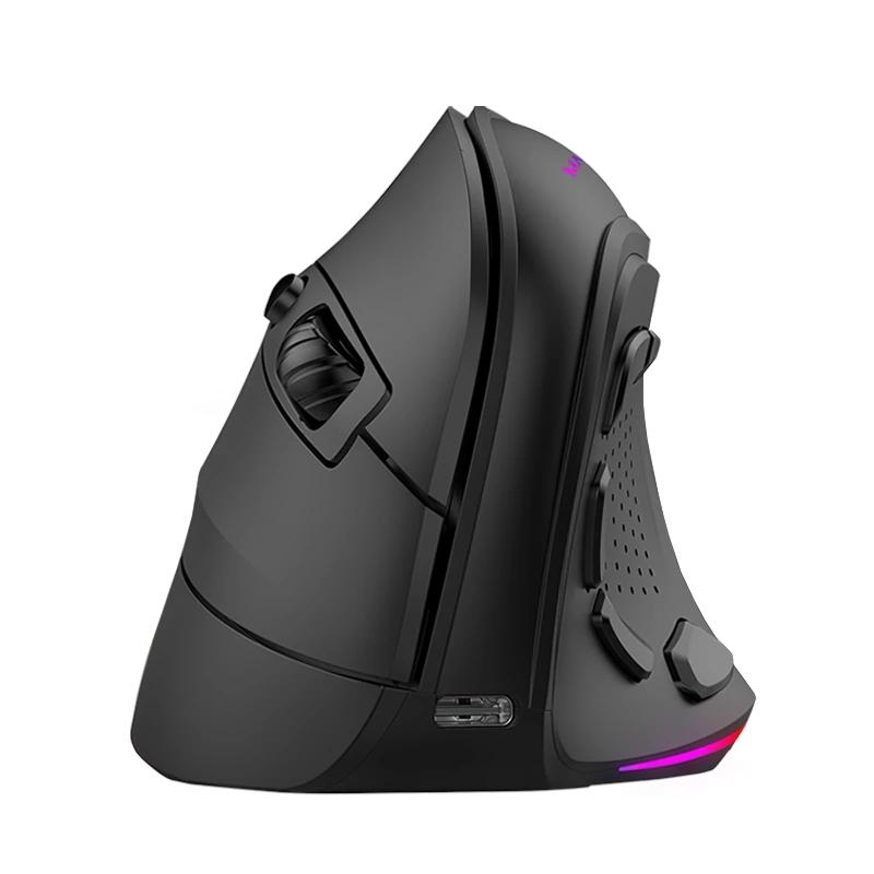 MOUSE MARS GAMING MMSK WIRELESS ERGO PAW3104PRO 8400 DPI AJUSTABLE 9 BOTONES MECANICOS HUANO NEGRO