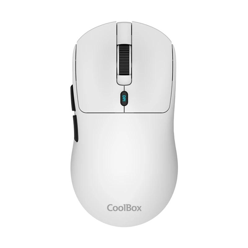 MOUSE COOLBOX WIRELESS W03-B 2.4GHz 10000dpi 7 BOTONES BATERIA 300mAh BLANCO