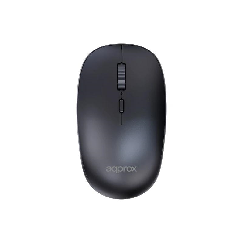 MOUSE APPROX WIRELESS APPXM210 2.4GHz 1600 DPI 4 BOTONES COLOR NEGRO