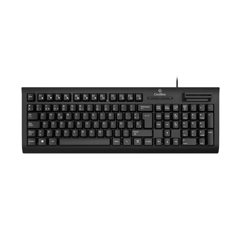 Coolbox Teclado con lector DNI smartcard V4