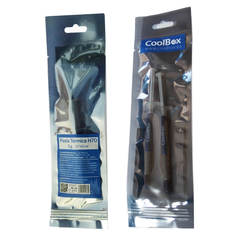 PASTA TERMICA COOLBOX H70 2G CONDUCTIVIDAD3.17W/m-k SILVER  COO-TGH3W-2