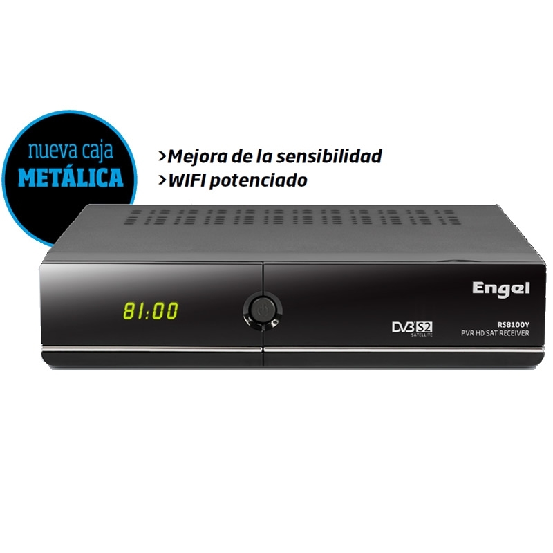 RECEPTOR SATELITE HD ENGEL RS8100Y HDTV, HDMI , PVR , IPTV, USB 2.0 , WIFI, LAN, TIMESHIFT, EPG, DVB