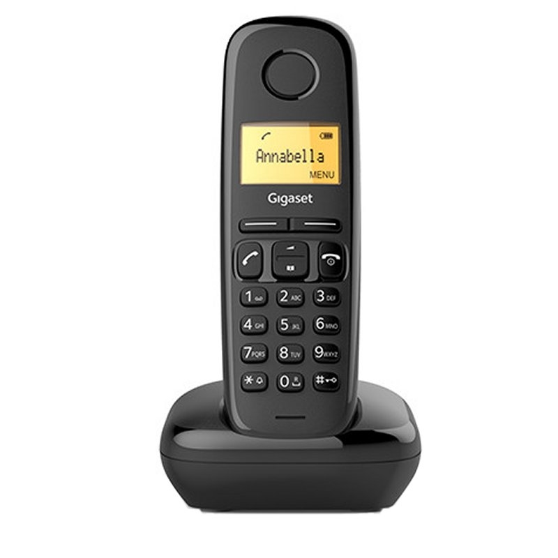 TELEFONO FIJO INALAMBRICO GIGASET A170 DUO NEGRO L36852-H2802-D201