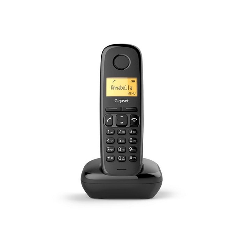TELEFONO FIJO INALAMBRICO GIGASET A170 MONO NEGRO S30852-H2802-D201