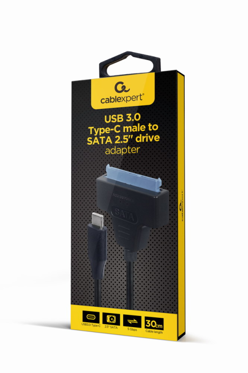 ADAPTADOR DE UNIDAD USB 3.0 TIPO-C MACHO A SATA 2.5''